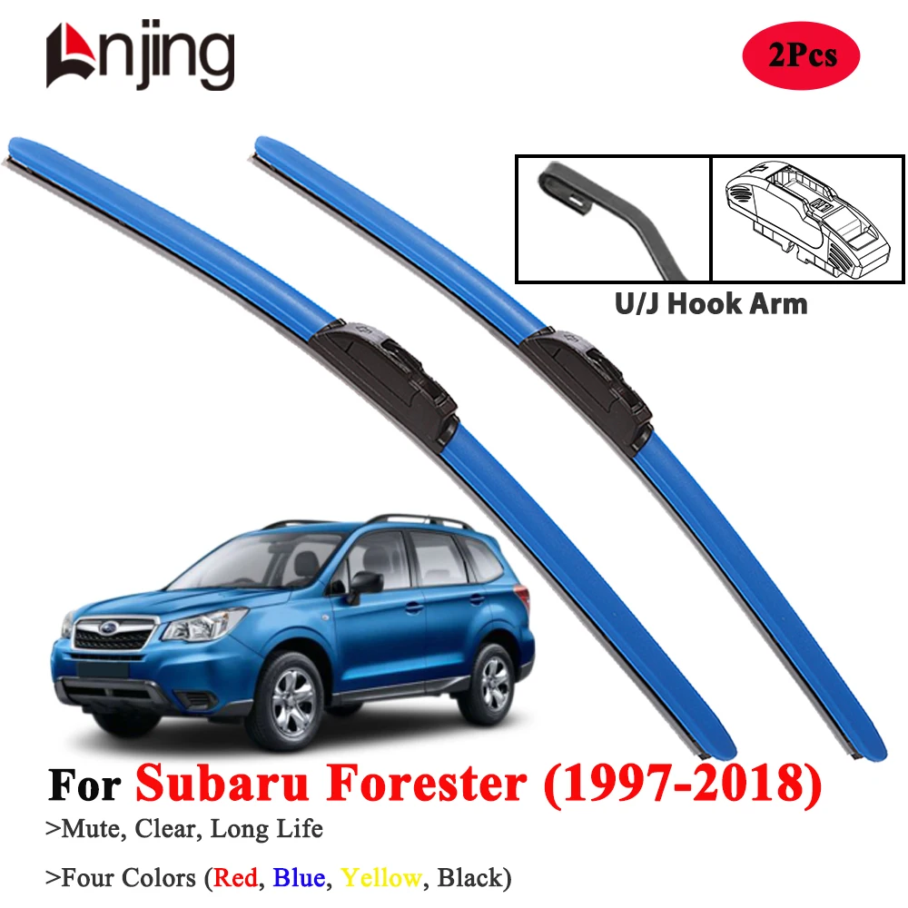 

LNJING Blue Wiper Blades For Subaru Forester SH SF SG SJ 1997-2018