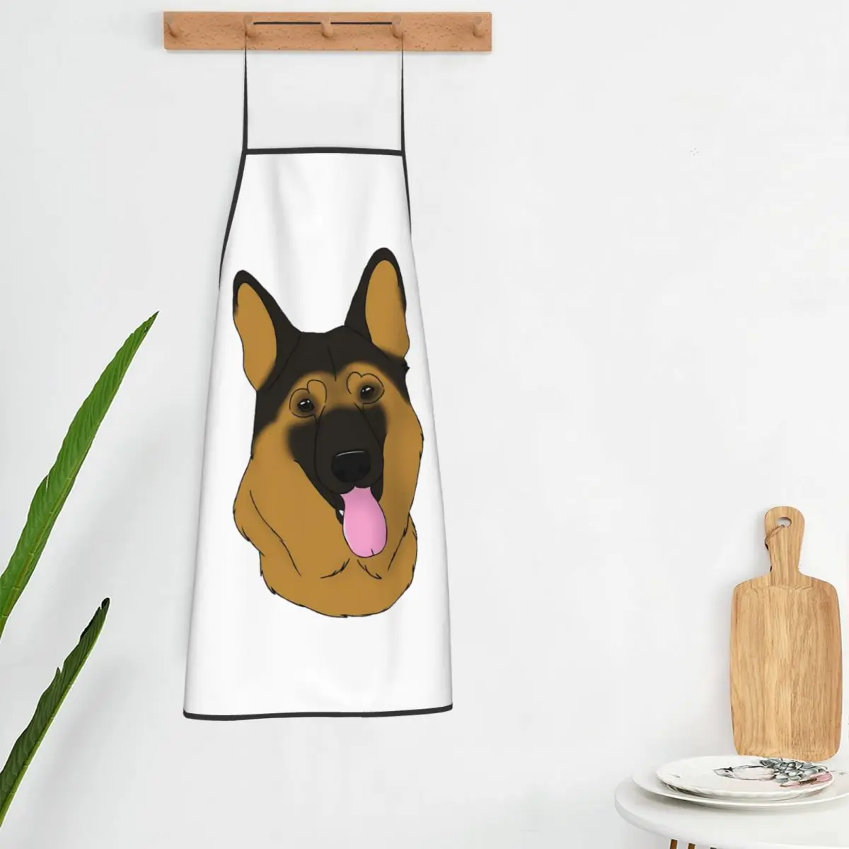German Shepherd Dog - Black And Tan Apron Chef Cooking Cuisine Tablier Bib Kitchen Cleaning Pinafore for Women Men Gardening
