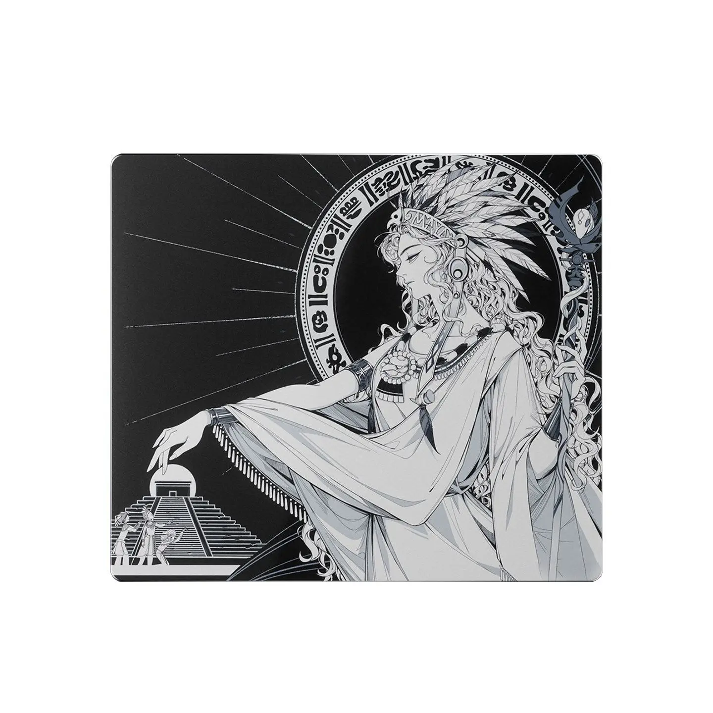 Glass Mouse Pad Jane Anime Animation Minimalist Surface Desk Mat Tempered UpgradeOffice Custom Gaming Accessories