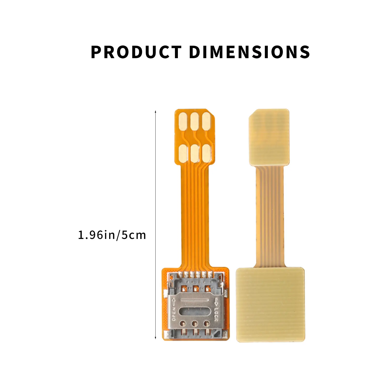 CPE External Card Extension Cable Portable WiFi Router Adapter Nano Card Flip-Cover Slot FPC Integrated Cable 5cm - view 5