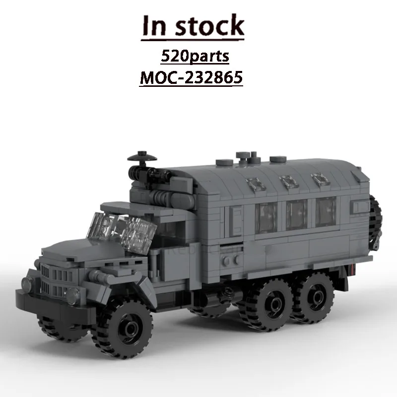 

MOC-232865 New Urban Military Exclusive Truck Building Block Model 520 Parts Boys' Children Birthday Christmas Toy Gift