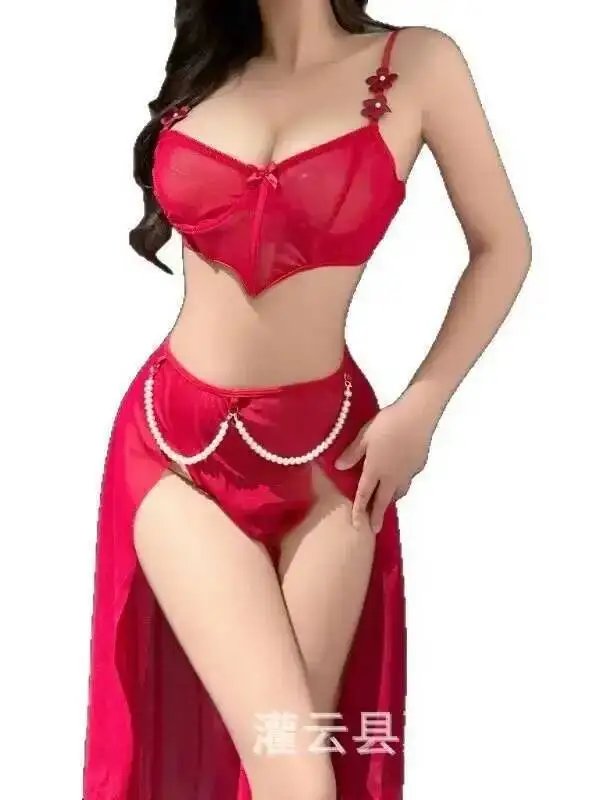 Sexy Pure Desire Hochwertiges Mesh-Bügel-Fischgräten-Zweiteiler-Zweiteiler-Rock-Set, Tank-Hot-Sexy-Frauenröcke, 2025, Neu 582O