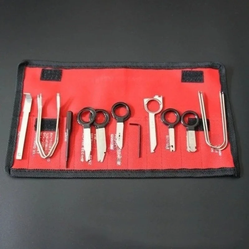 20pcs Auto Radio DVD Car Navigation CD Removal Tool Set Stainless Steel Disassemble Key for BMW Audi VW OPEL
