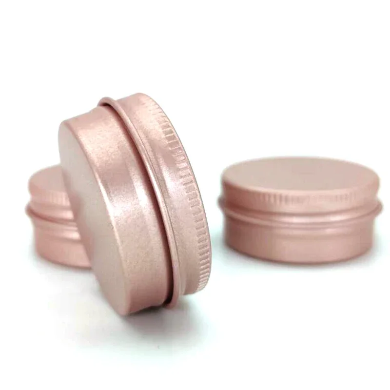 15G Reispotten Set Roségouden Mini-Make-Upcontainers Voor Cosmetische Crèmebewaarpotten Met Deksels Aluminium Blik Metalen Blikjes Cosmetica