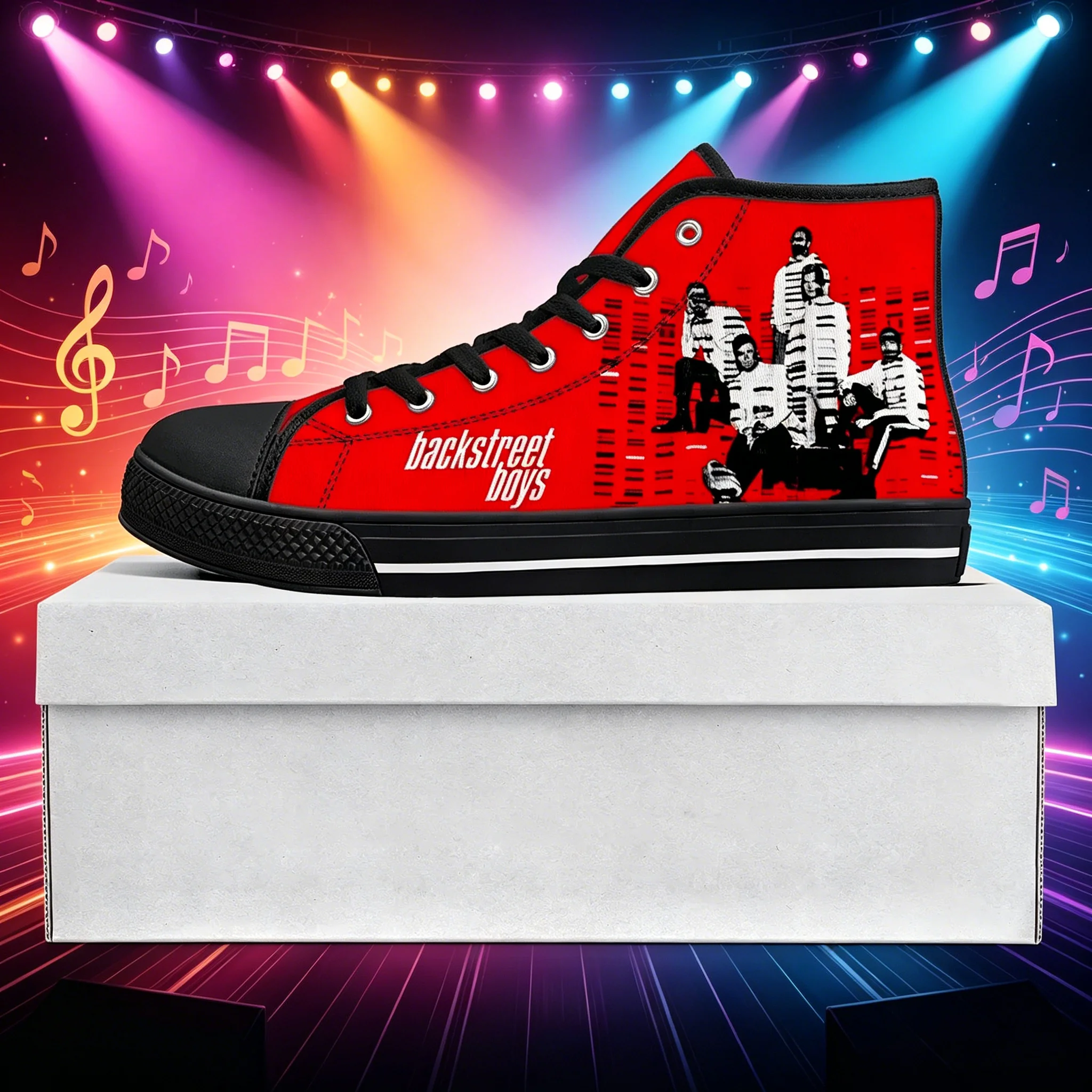 

Backstreet Boys Avatar The Last Airbender High Top Sneakers Anime Music Graphic Soft Sole Wear Resistant Unisex Footwear