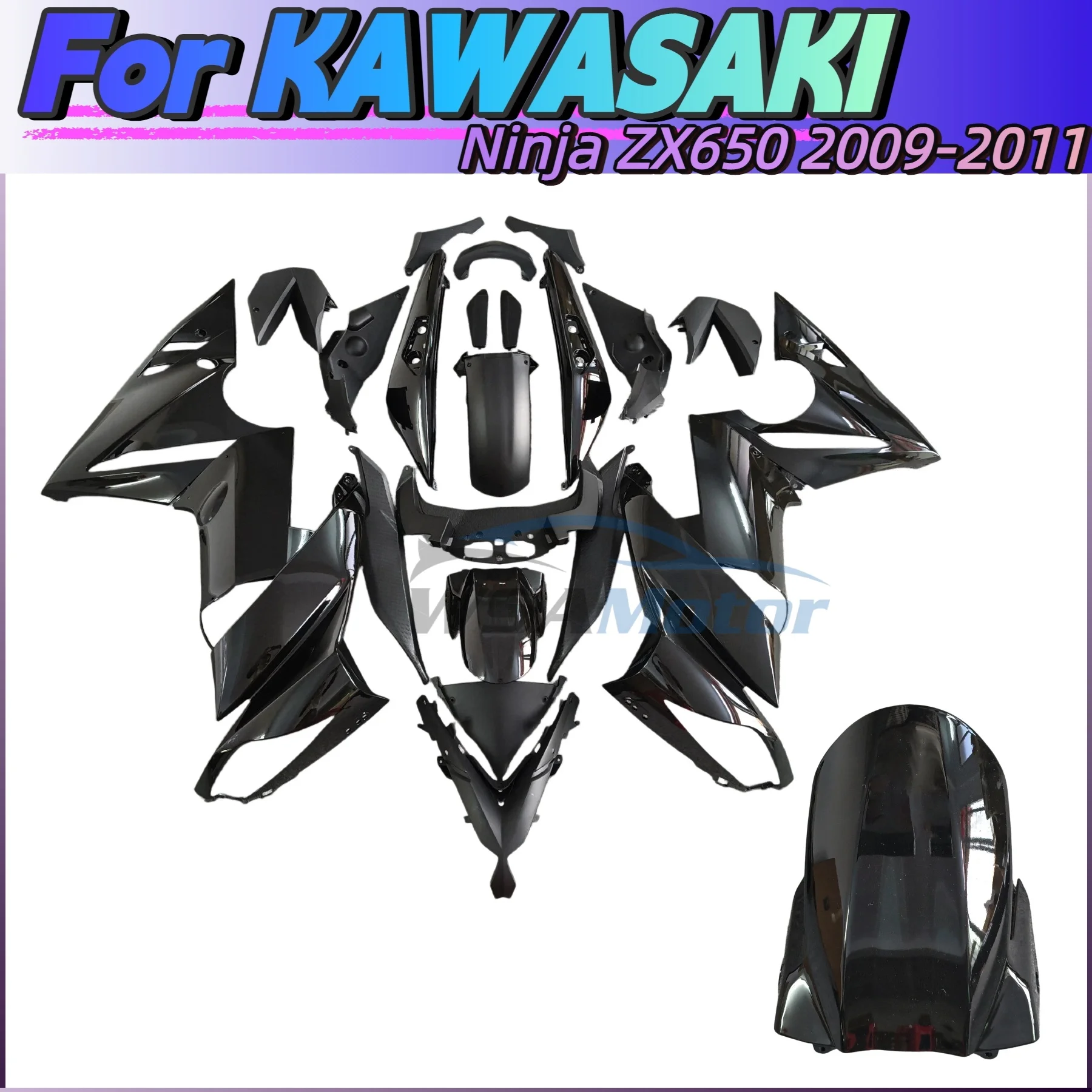 

The New ABS Fairing is Suitable For Kawasaki Motorcycle ZX650 EF-6R EX650 2009 2010 2011 Body Kit Pearl Orange