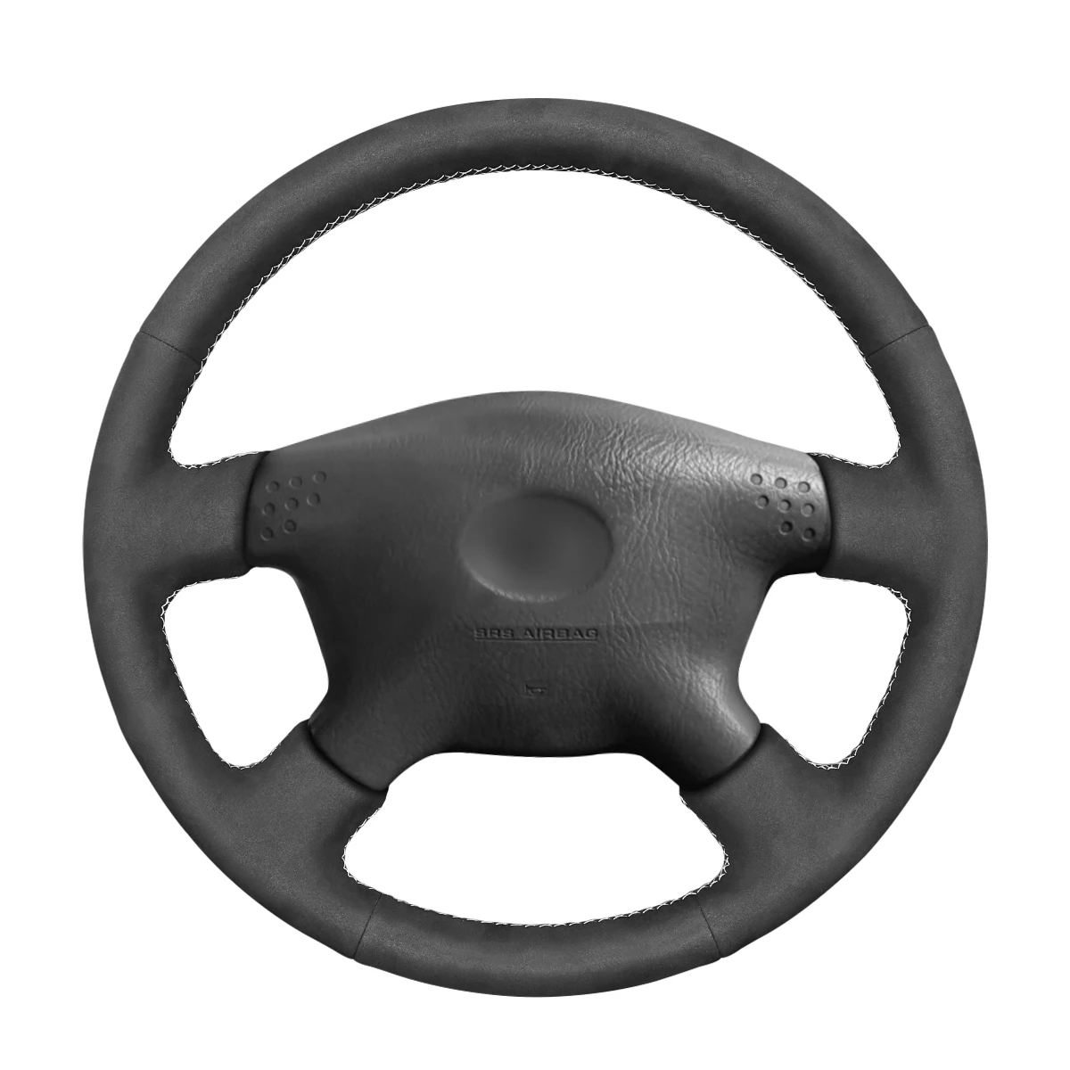 

Hand-stitched Black Synthetic Suede Steering Wheel Cover for Toyota Hilux Tacoma Tundra Sequoia 2001 2002 2003 2004-2005