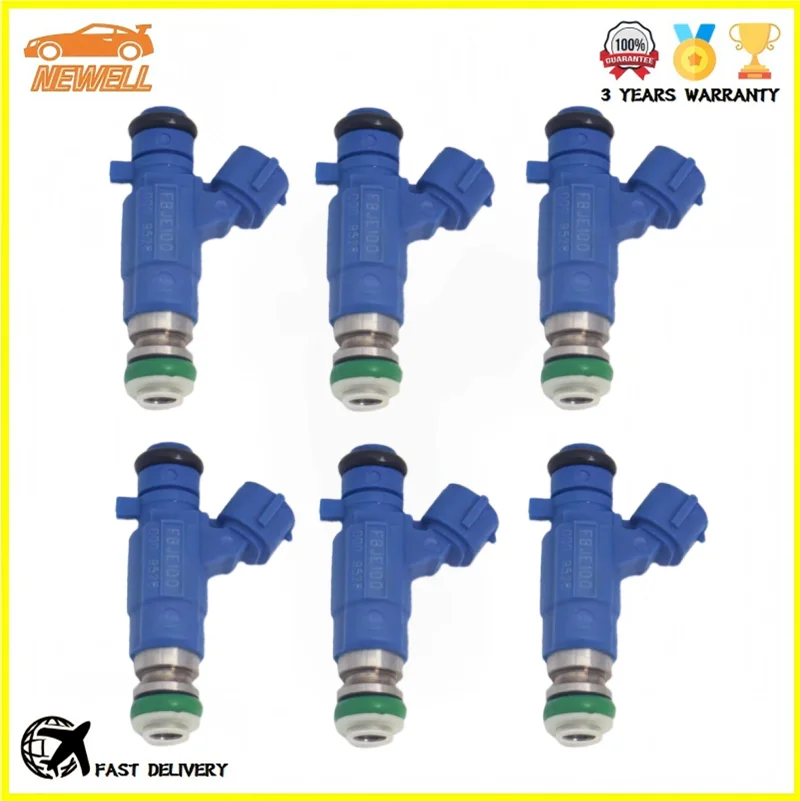 

6pcs 16600-AA500 FBJE100 Fuel injector For Nissan GTR Safari Patrol R34 RB25DET TB48DE SKYLINE STAGEA VQ25DET VQ30DET 2.5L 3.0L