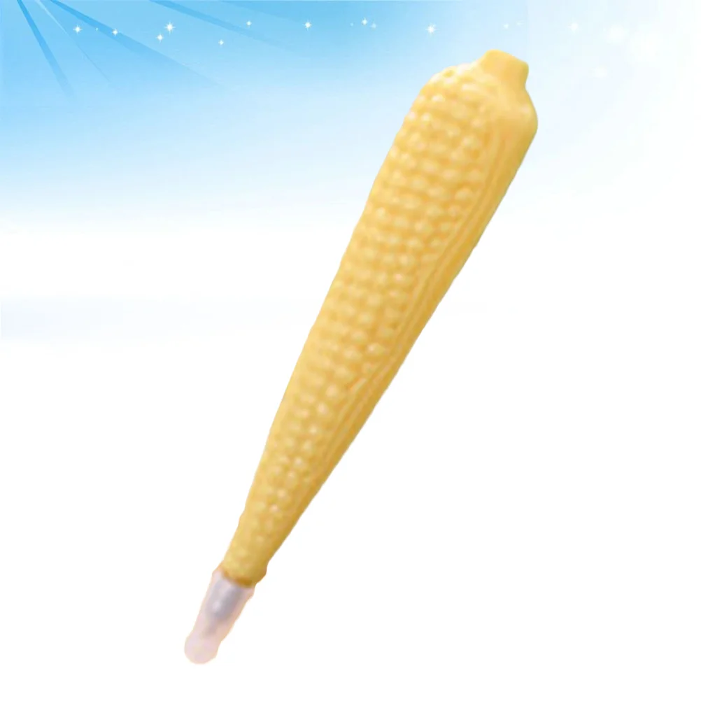 

1pc Vegetable Corn Shape Ballpoint Pen Magnetic Cartoon Shape Creative for School Yellow