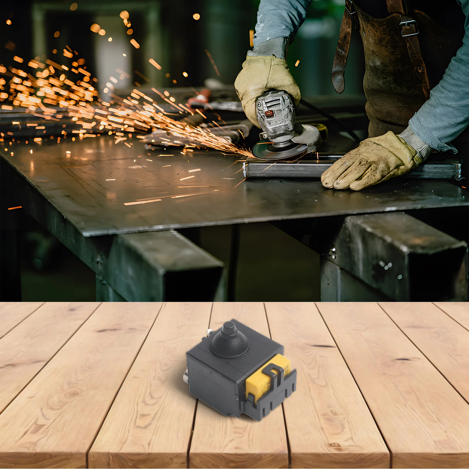 1 unidade interruptor 343411980   Peças de reposição para WEV850-115 125 interruptor de moinho de canto acessórios de peças de ferramentas elétricas