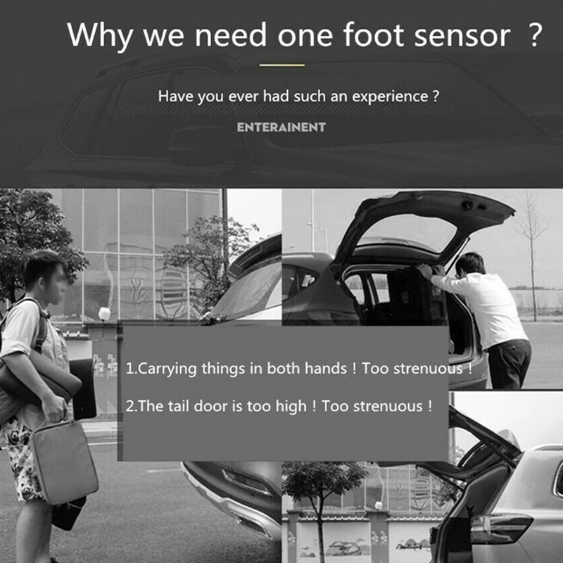 อัตโนมัติเท้าเหยียบ Sensor สำหรับรถ Trunk ไฟฟ้า Tailgate Kick ไฟฟ้าเหนี่ยวนำ Tailgate สวิทช์ Trunk เปิด Sensor