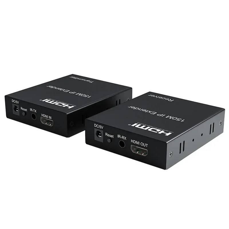 موسع HDMI 150 متر عبر IP Cat5e/6 كابل 1080P HDMI Rj45 موسع فيديو إيثرنت مع دعم العديد من RX بواسطة جيجابت سويتش