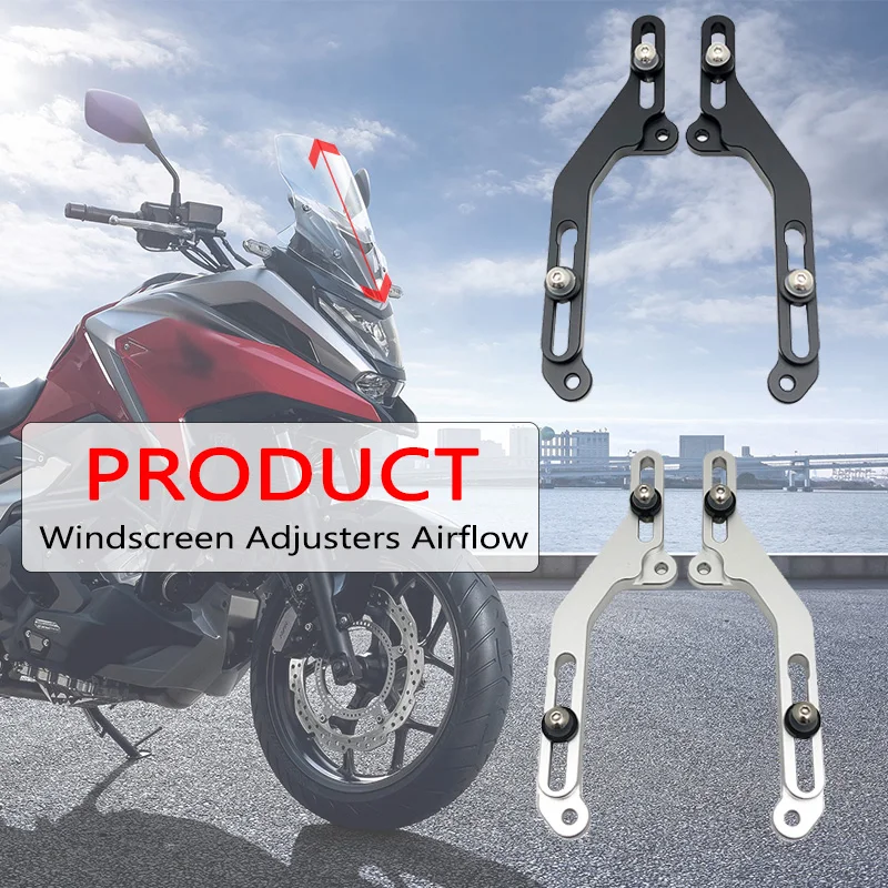 2023 NC750X Windscreen Adjusters Airflow Adjustable Windscreen Wind Bracket For HONDA NC 750X NC750 X 2021 2022 Motorcycle