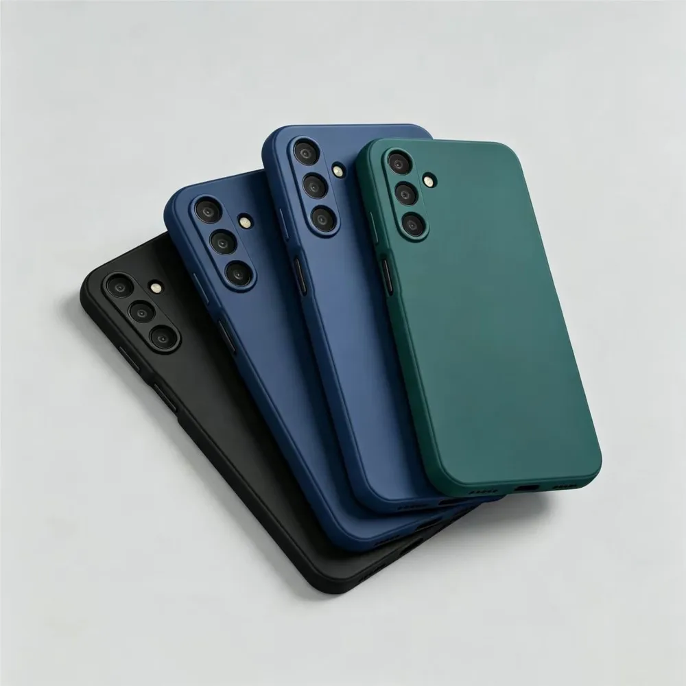Square Silicone Soft Case For Samsung Galaxy A18 A17 A27 A37 A57 A07 A06 A16 A36 A56 A05 A05S A15 A25 A35 A55 4G 5G Cover