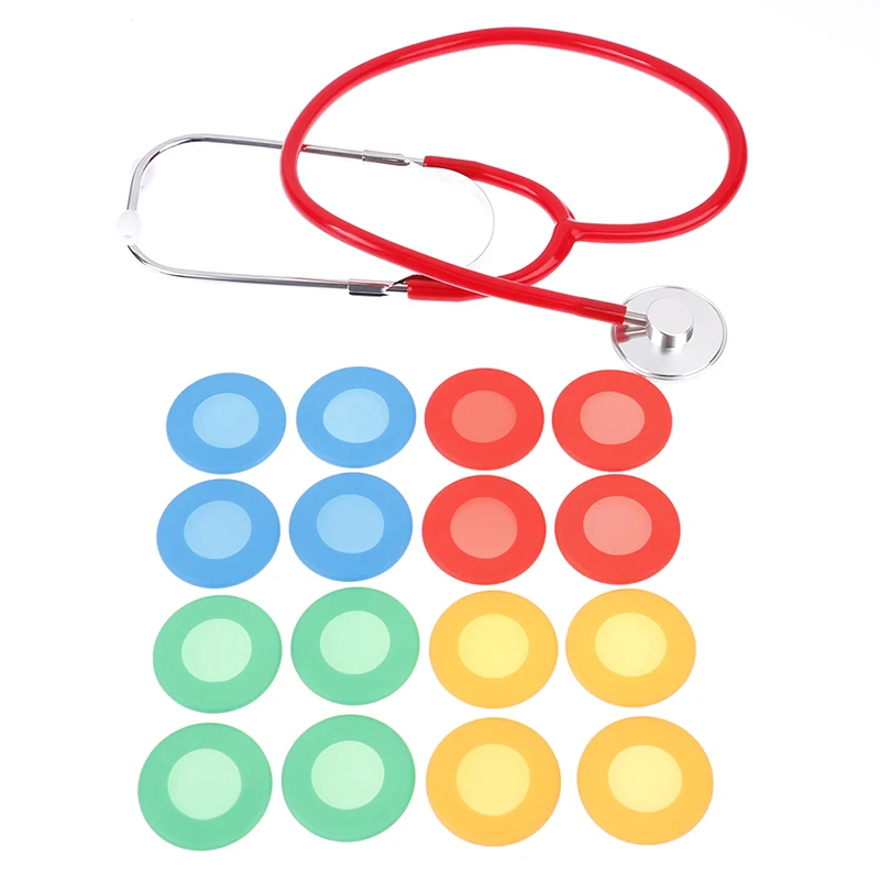 *SN 4Pcs/set Portable Soft  Silicone Stethoscope Diaphragm Head Cover Accessories