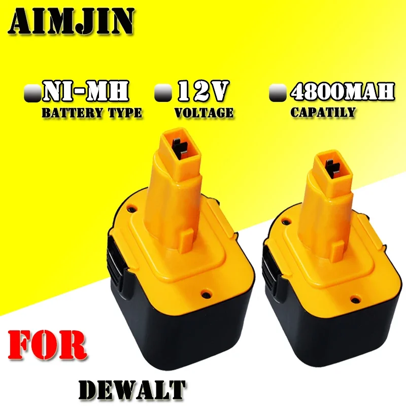 

12V 4800mAh Tool Battery for Dewalt DE9074 DC9071 DE9037 DE9071 DE9075 DW9071 DW9072 DW9074 DC727 DC756 DC980 DC981 DW0