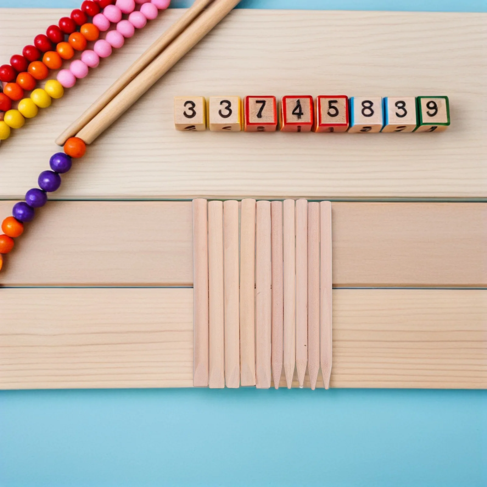 10 قطعة مجموعة أدوات التنقيب للأطفال أزاميل خشبية صغيرة تصميم مريح محمول خفيف الوزن مجموعة حفر الآثار للاستكشاف #5