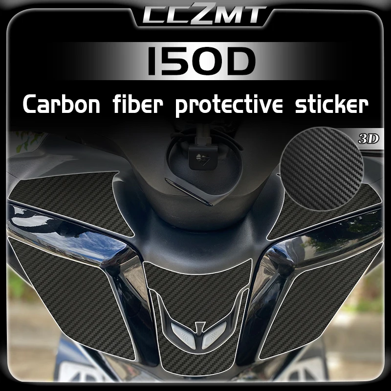 

For ZONTES 150D 150 D 3D carbon fiber protective film body decoration sticker waterproof modification accessories