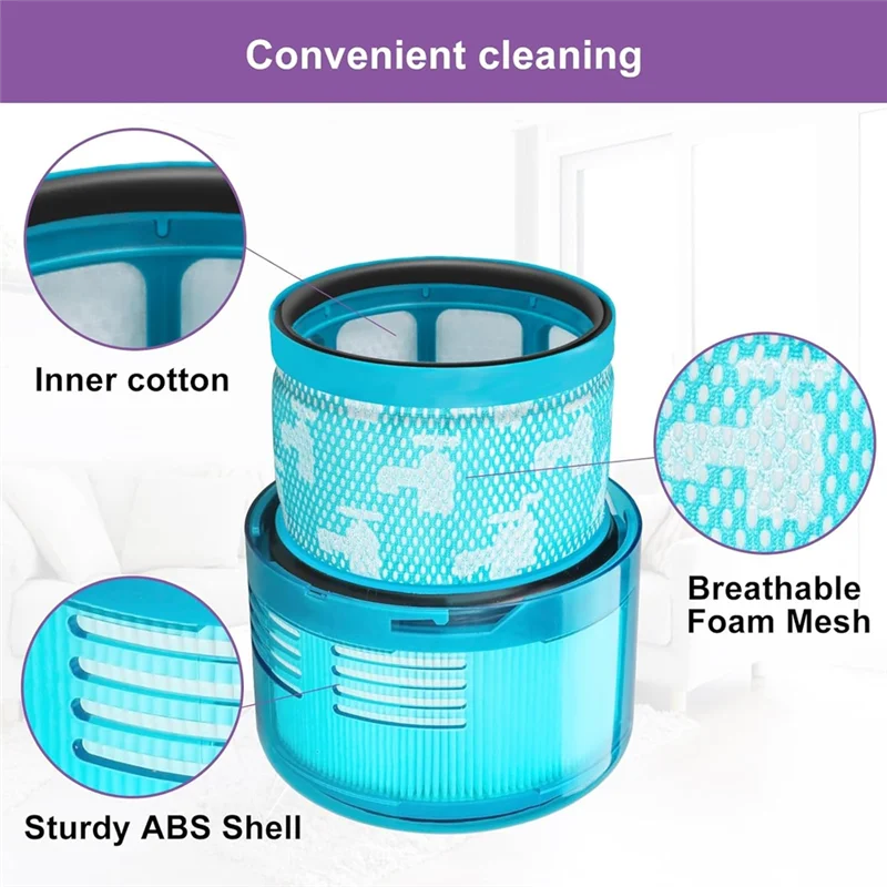 

B50C 4 шт. замена вакуумного фильтра для Dyson Gen5 Detect/Gen5 внешнего размера беспроводного пылесоса пост-фильтр