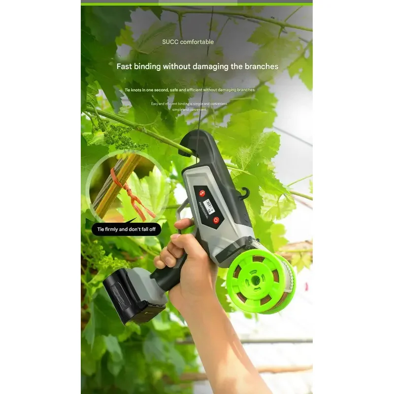 High Efficiency 18V Cucumber hine for Branch Vineyard Tying Tool