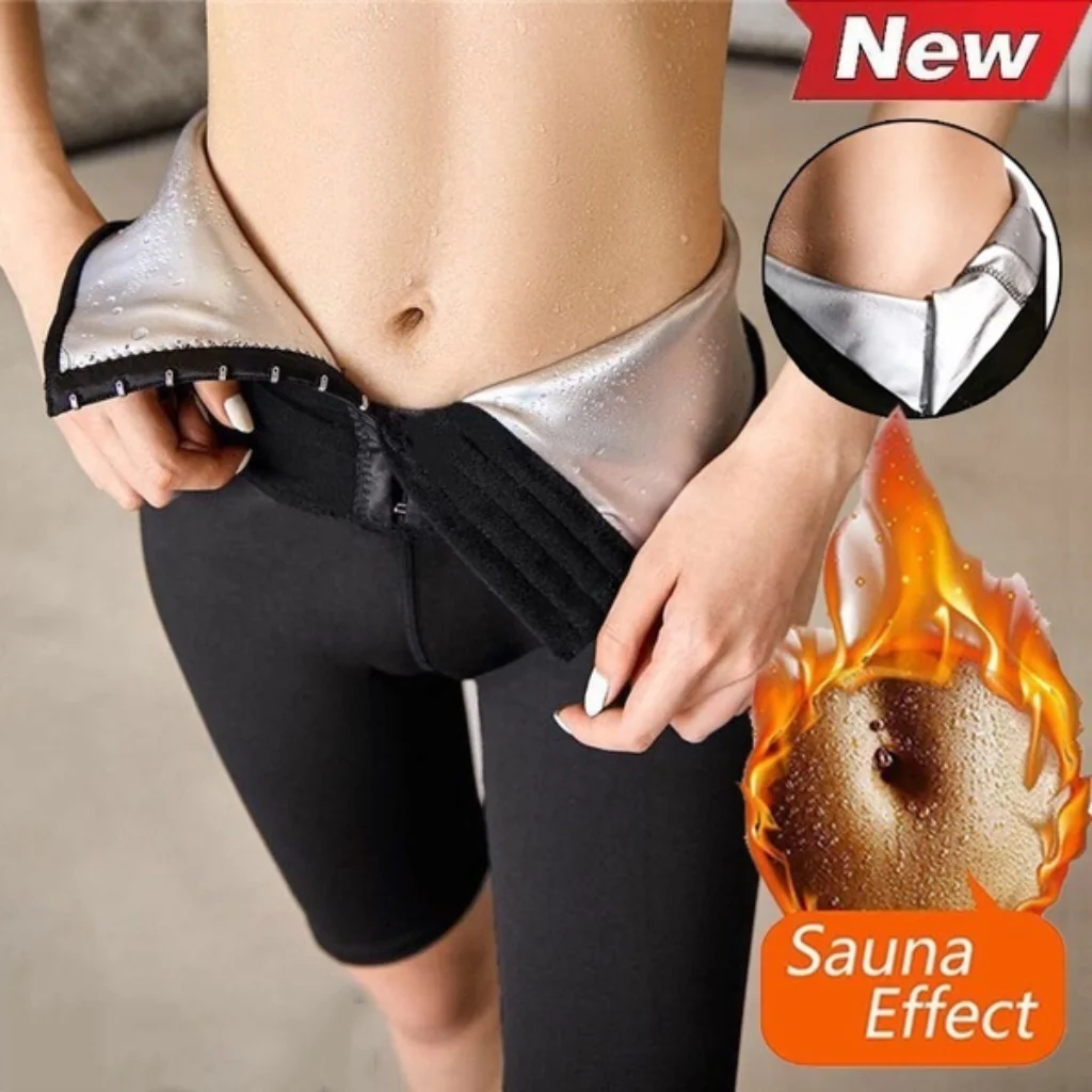 Women\'s Sauna Slimming Pants Gym Workout Hot Thermo Sweat Sauna Leggings Shapers Waist Trainer Tummy Control Fat Burning Pants