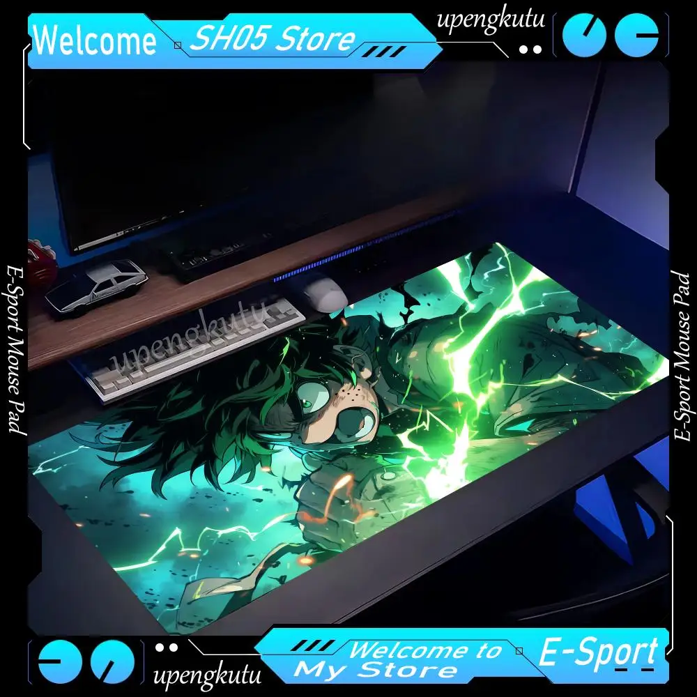 40x90cm Mouse Pad My Hero Academia Keyboard Pad Gaming Accessories Desk Mat Natural Rubber Anti-slip Soft Office Tapis De Souris