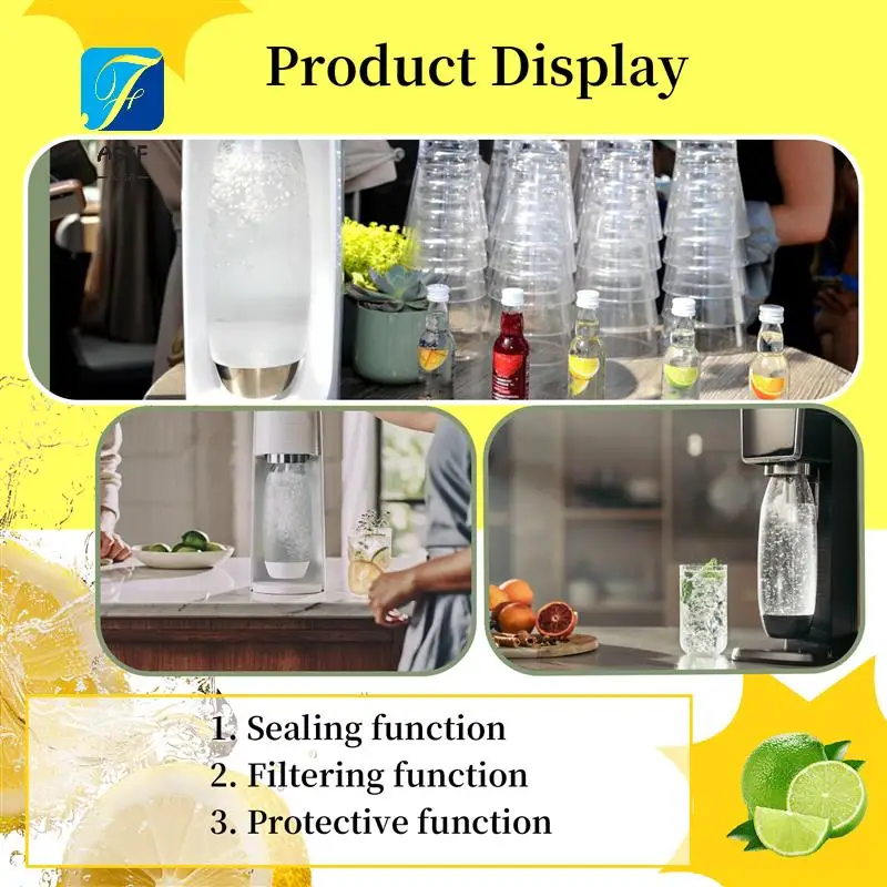 

A55F-O Rings Soda Machine Co2 Cylinder Exchange Carbonator Gaskets 5Pcs, Gaskets Ring For New Soda Maker & Pink Cylinder