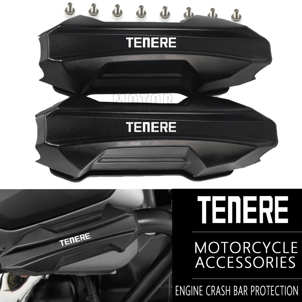 

For YAMAHA Tenere 700 1200 Tenere700 T7 2019-2022 2023 2024 Motorcycle 25mm Crash Bar Bumper Engine Guard Block Protection Cove