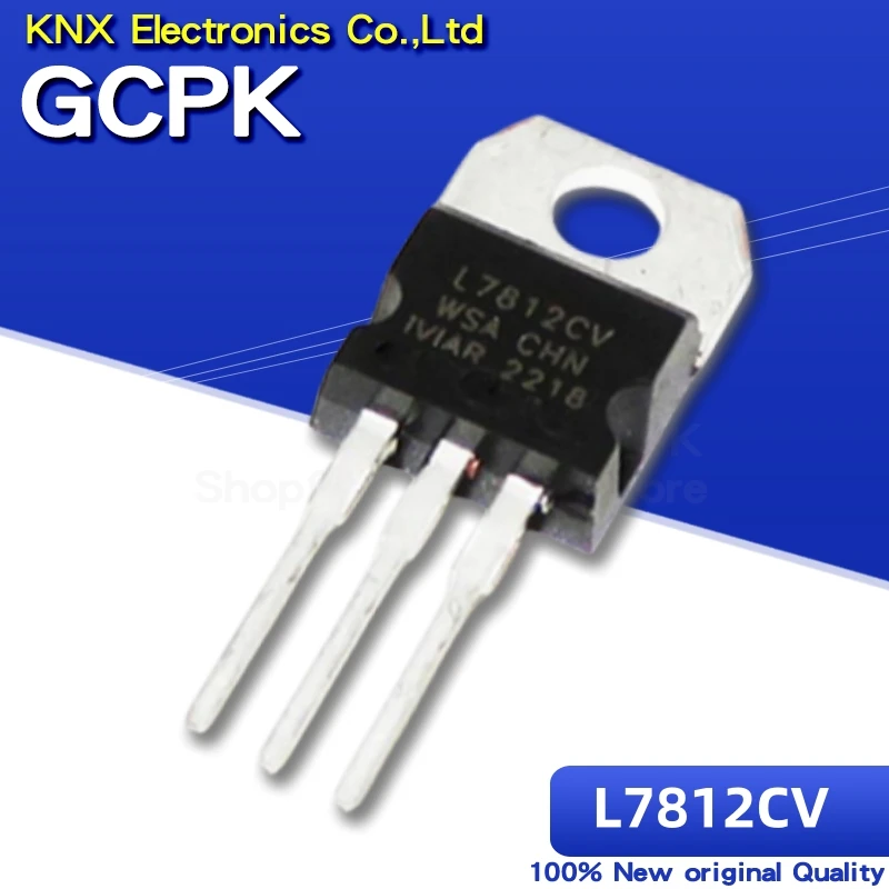 10pcs L7812CV L7812 KA7812 MC7812 Voltage Regulator 12V 1.5A TO-220 new original