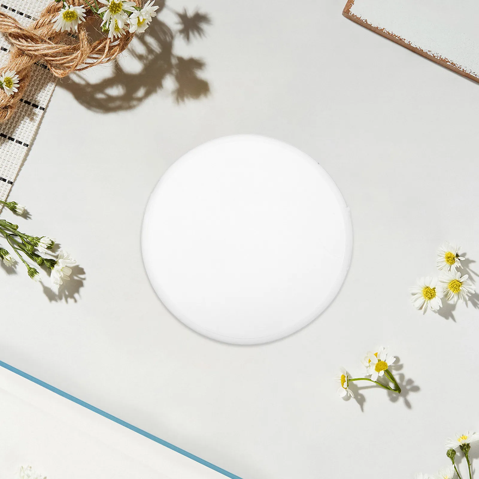 

30Pcs Sublimation-Friendly Flying Disc Fan 9.8 Inch White Foldable Round Fan for Outdoor Event Accessories DIY Wedding Party