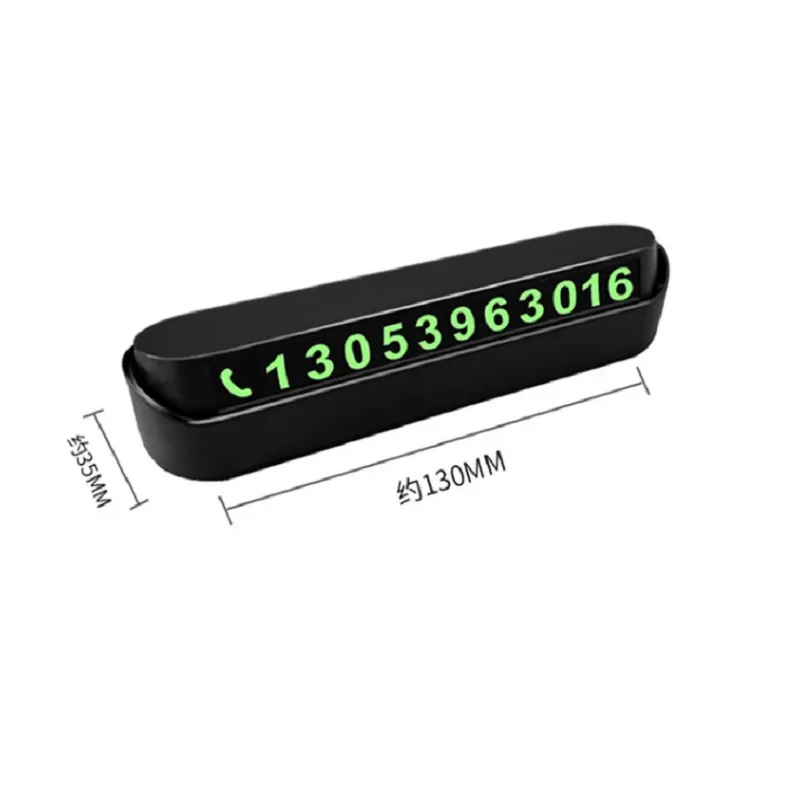 Temporary Car Stop Car Parking Phone Number Card Night Glowing Sign To Stop Car Car Accessory Must Haves Parking Gadgets