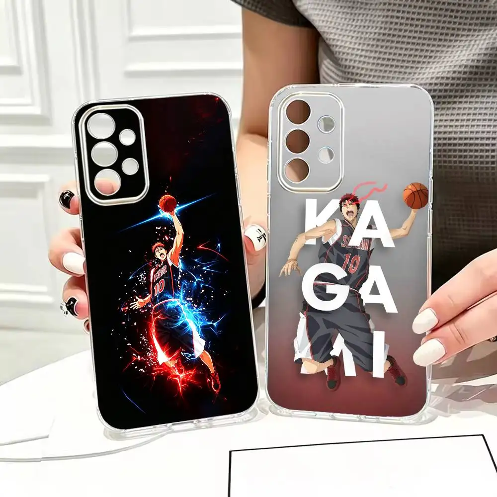 Ace Kagami Kuroko partner basketball Painted Phone Case Transparent TPU For Samsung S22,23,24,25,21,10,9,Ultra,Plus