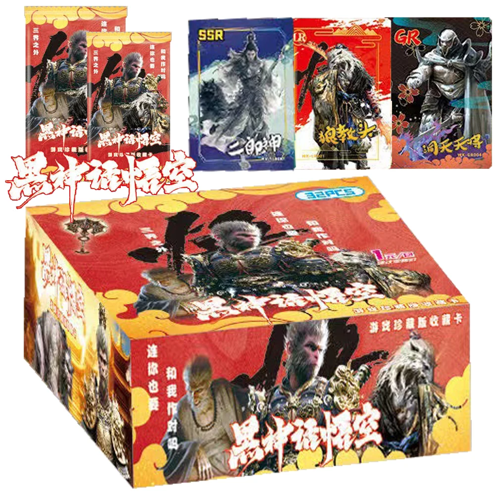 Original Black Myth Wukong Card For Child Single Player Action Adventure Game Monkey Sun Limited Game Collection Card Kids Toys