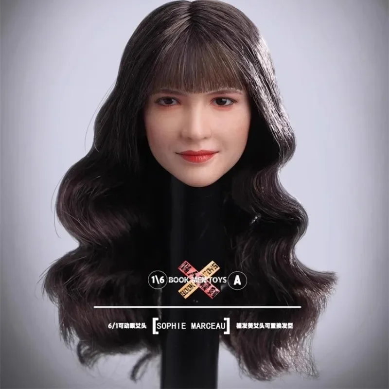 

1/6 весы, женская голова солдата, скульптура, подвижные глаза, красивая голова, резьба для 12-дюймовой бледной кожи TBL AT201/202, хобби, тела