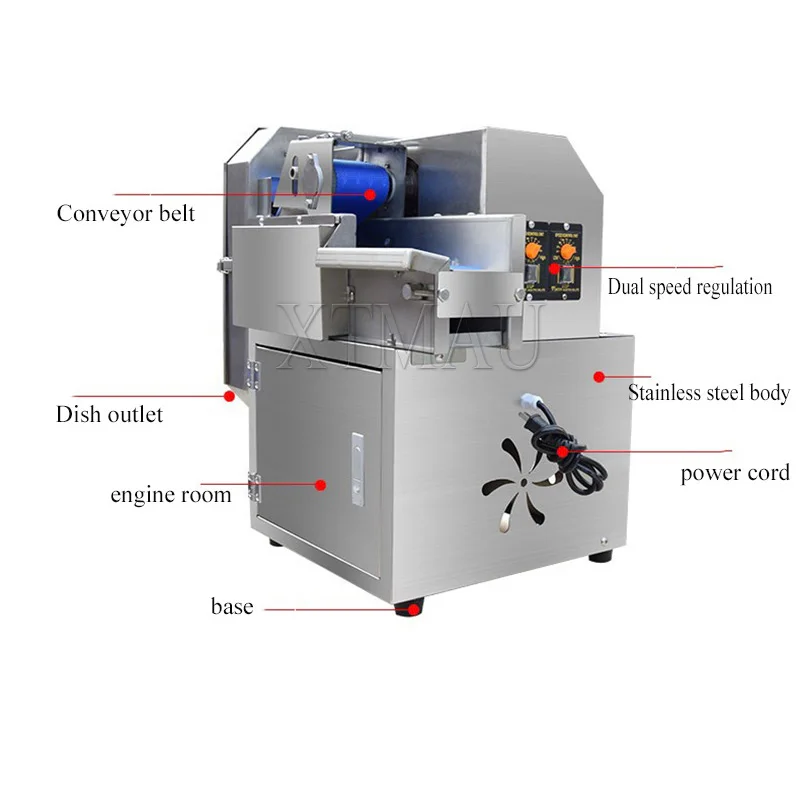 Vegetable Cutting Machine For Cut Leek Scallion Sauerkraut Pepper Dicing Machine Electric Slicer Industrial Onion Cutter Machine