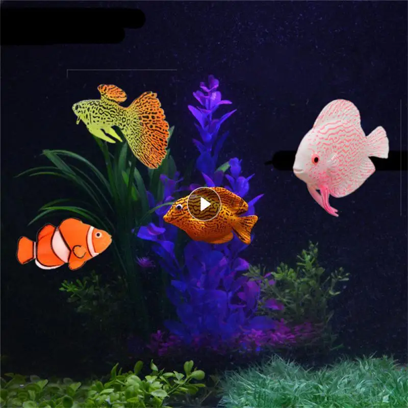 Home Decoration Realistic Design Exquisite Workmanship Silicone Simulated Fish Home Aquarium Decoration Bright Colors