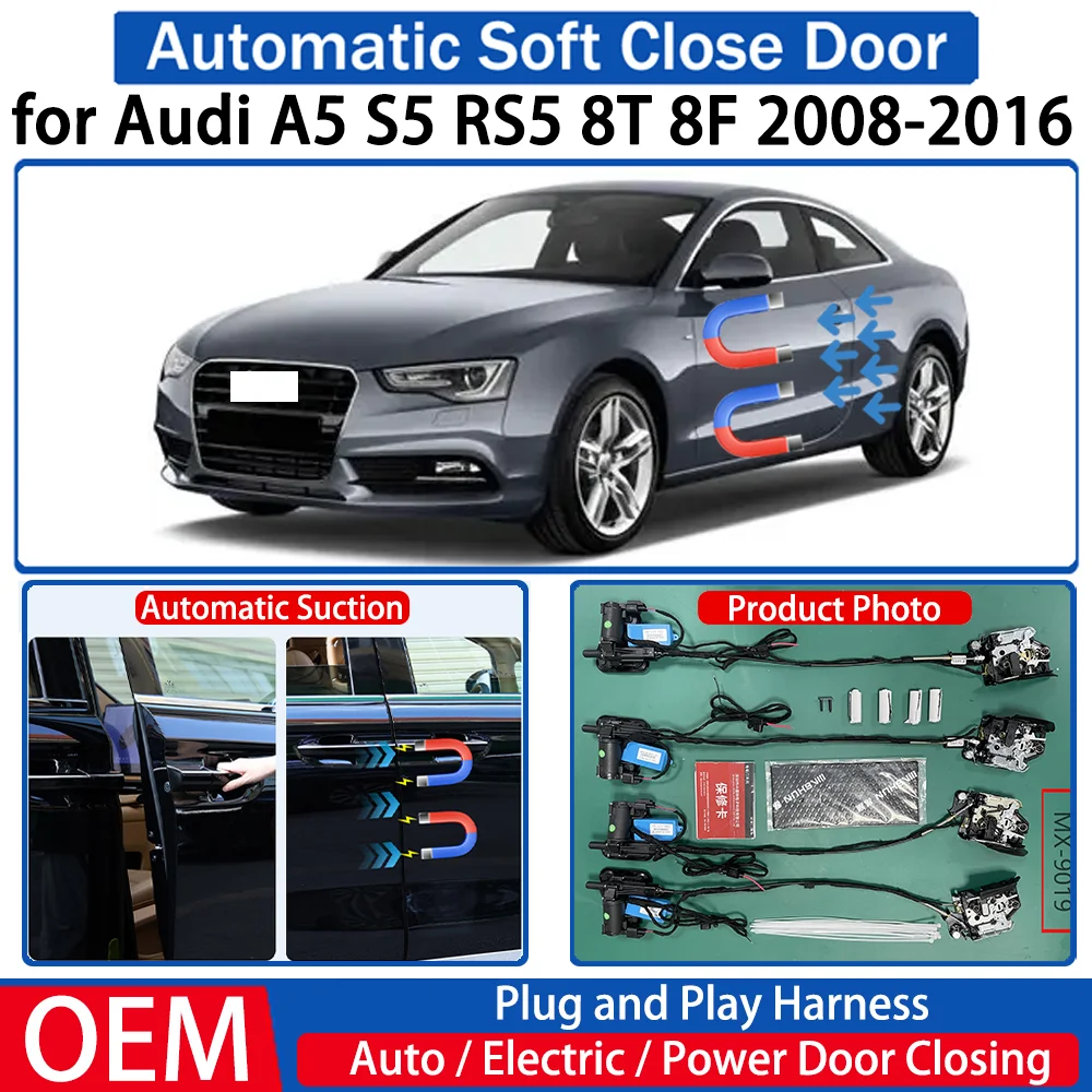 

for Audi A5 S5 RS5 8T 8F 2008-2016 Car OEM Automatic Soft Close Door Electric Suction Kit Auto Power Closing System Plug＆play