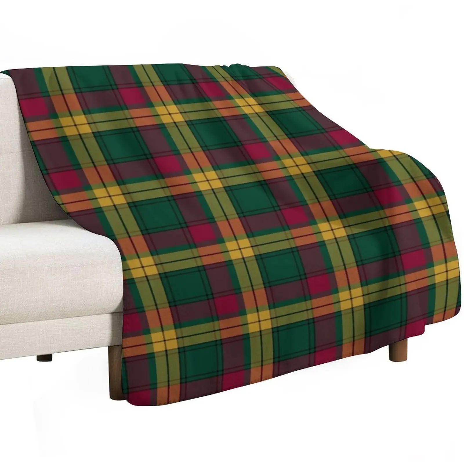MacMillan Tartan Scottish Clan, Family, and Heritage Design Throw Blanket Luxury St Sofa Quilt Soft Plaid Blankets