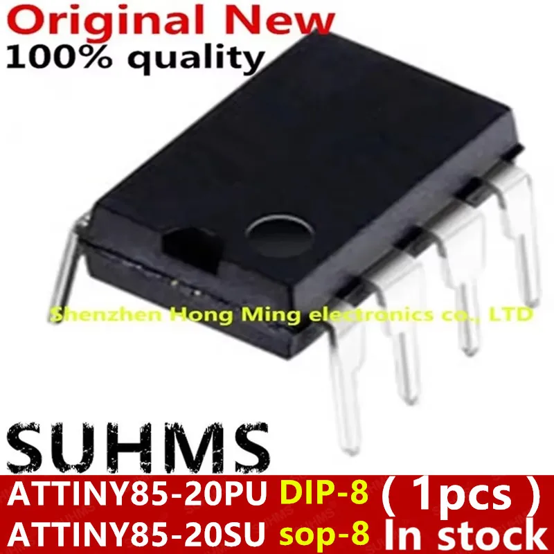 (1 sztuka) 100% nowy ATTINY85-20PU ATTINY85 20PU TINY85-20U TINY85 DIP-8 ATTINY85-20SU ATTINY85 20SU TINY85-20SU TINY85 20SU sop-8