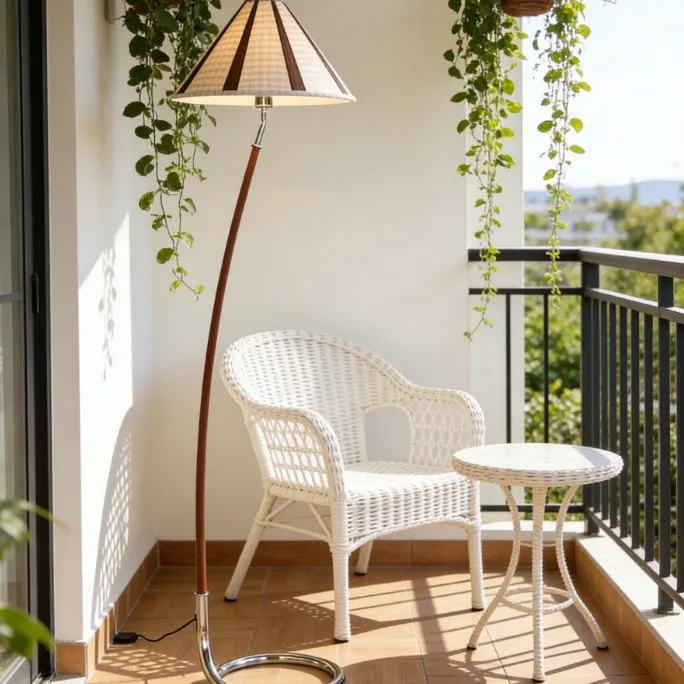 French Medieval Living Room Floor Lamp Sunset Atmosphere Lamp Bedroom Bedside Designer Retro Sofa Vertical Table Lamp