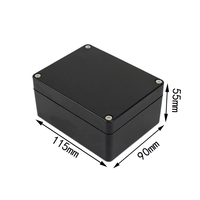 Black Waterproof Plastic Enclosure Box 115x90x55mm Electronic IP65 Electrical Project Box ABS Outdoor Junction Box Housing