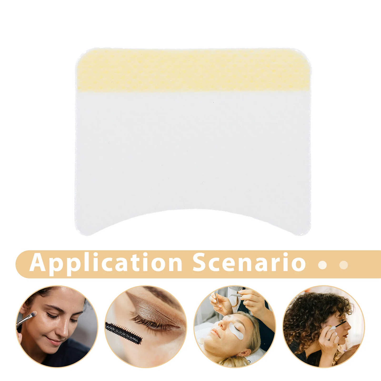 160 stücke Arc-Förmigen Make-Up Entferner Pads Wimpern Creme Reinigung Kissen Praktische Entfernung Werkzeug Für Home Salon Verwenden Make-Up