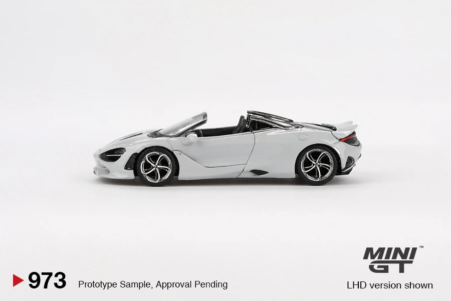 MINIGT 1:64 McLaren 750S Spider Cirrus Grijs MGT00973-CH Auto Legering Speelgoed Motorvoertuig Diecast Metalen Model voor Kinderen