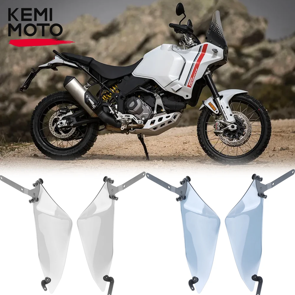 

DesertX Windscreens for Ducati Desert X 2022 2023 Motorcycle Side Windshield Side Air Reflector Wind Deflectors DESERTX Parts