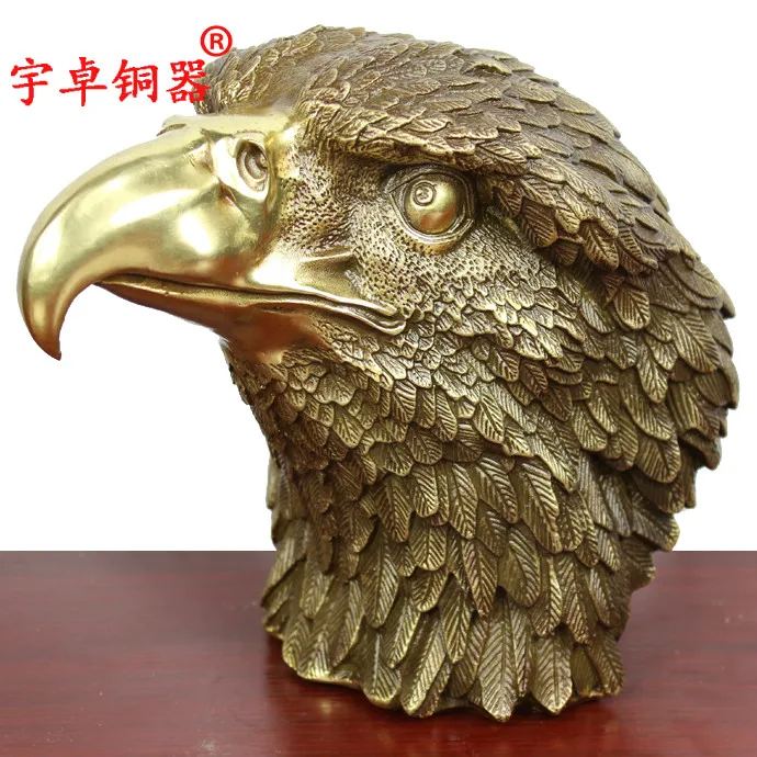 

23 CM large # COOL # 2020 office home efficacious Propitious Prosperous Talisman American Eagle statue # TOP decorative art