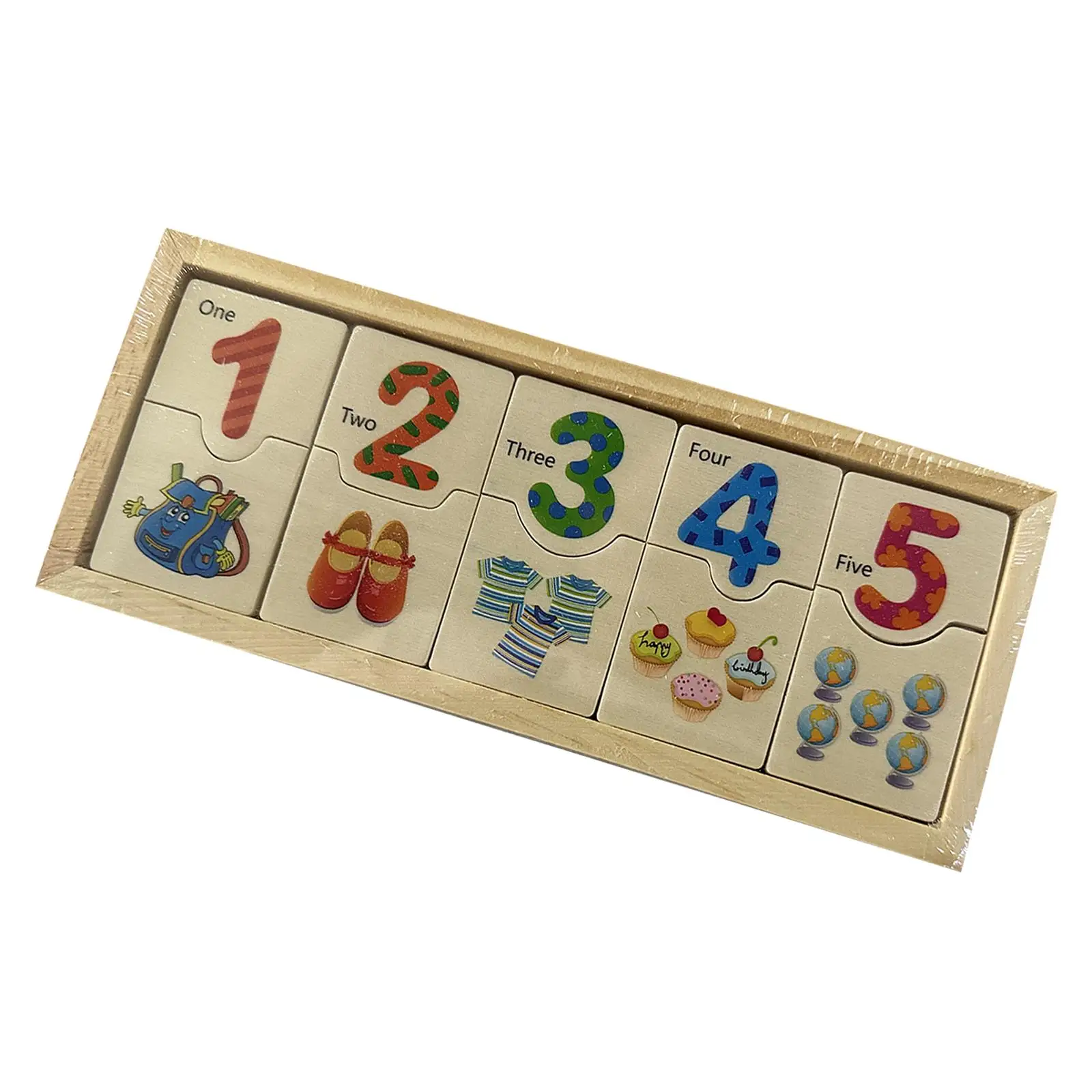 Children Math Number Puzzle Set Toy Preschool Learning for Kids