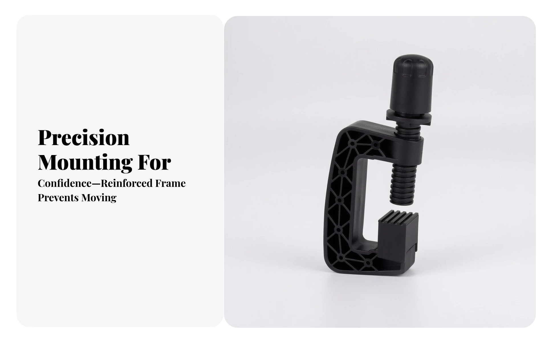 Steering Wheel Clamp with Adjustment Screw Adjustable Steering Wheel Clamp Hardware Non-Slip Compact for Sim Racers, Racing Rigs