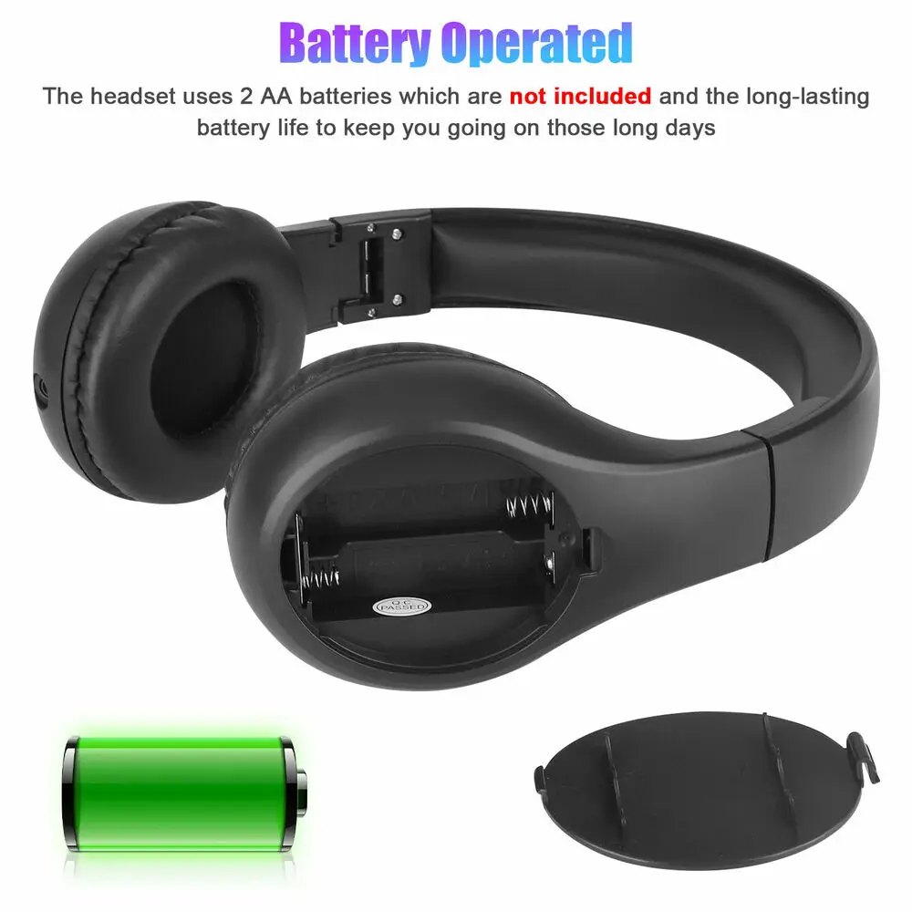 Portable FM Radio Headphone Radio Receiver Stereo Headset Radio Earphone Receiver For Conference Simultaneous Interpretation