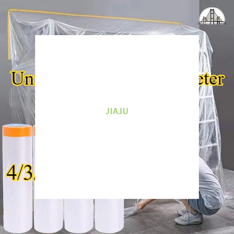 ~20M Multi-Purpose Masking Film With Tape Furniture Dust Cover Protective Film Dustproof Sheet