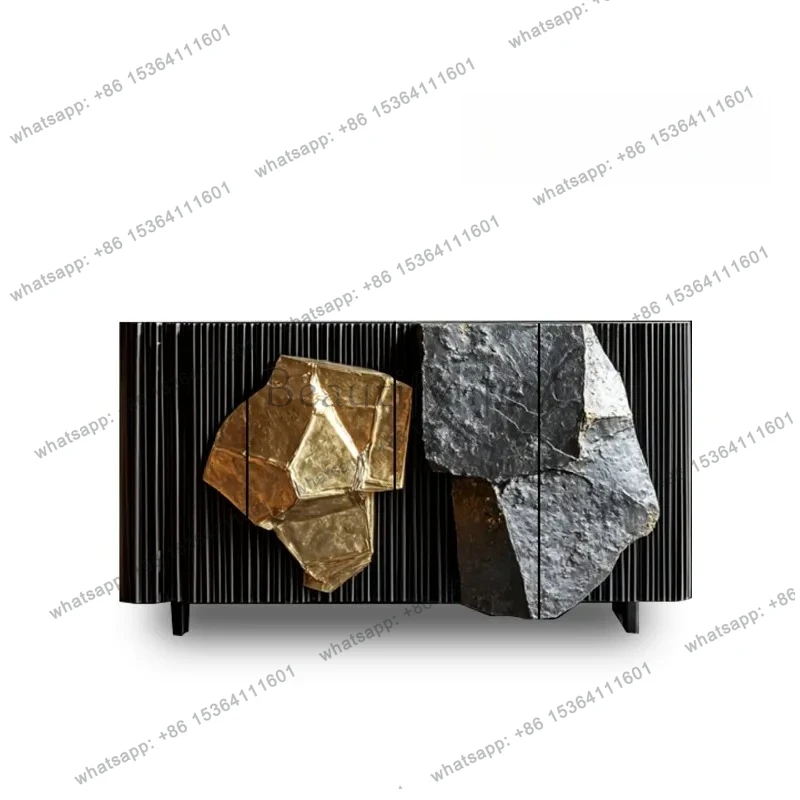 

Original Design Entrance Cabinet Art Meal Side Storage Cabinet Luxury Furniture High Luxury International Pavilion